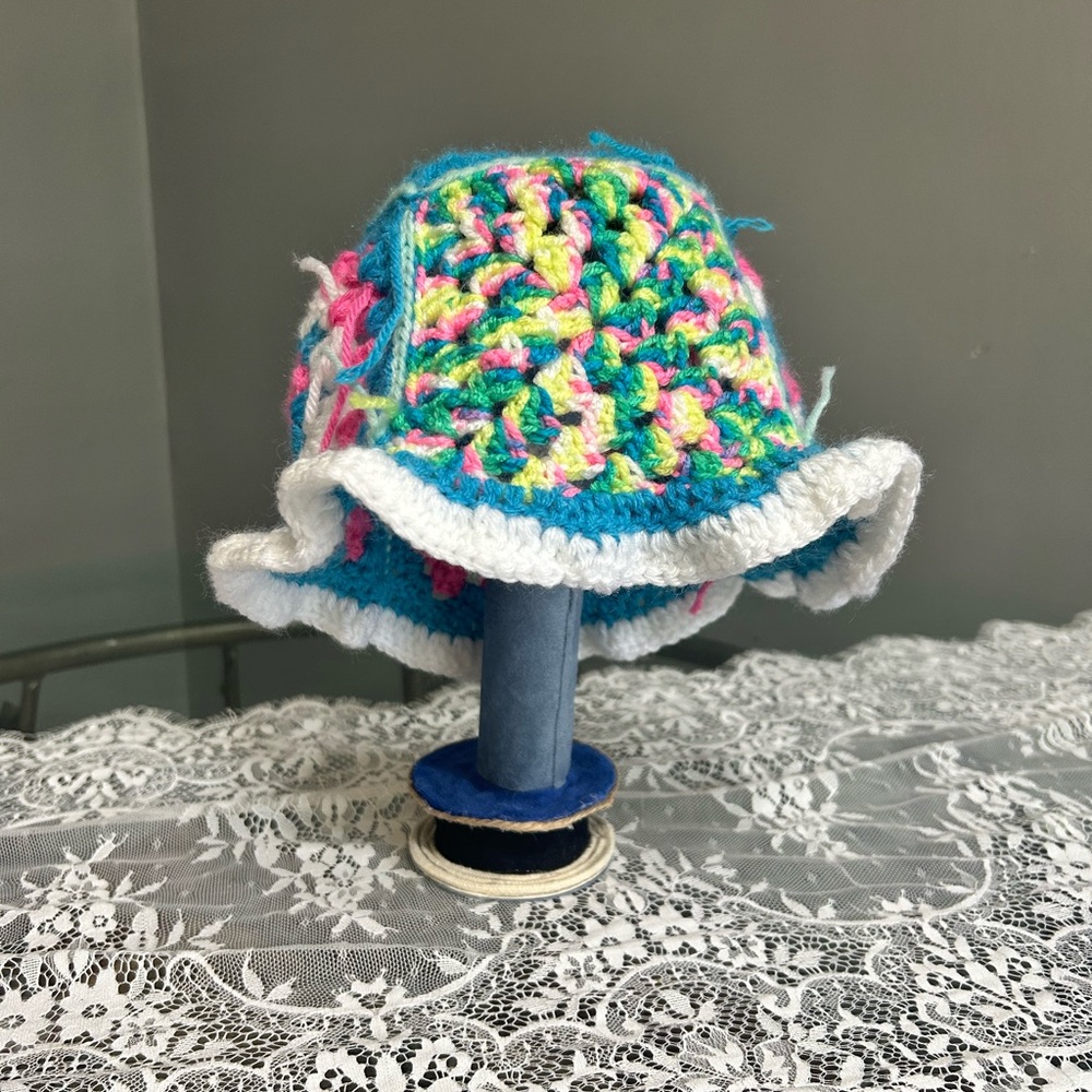 Colorful Crochet Bucket Hat